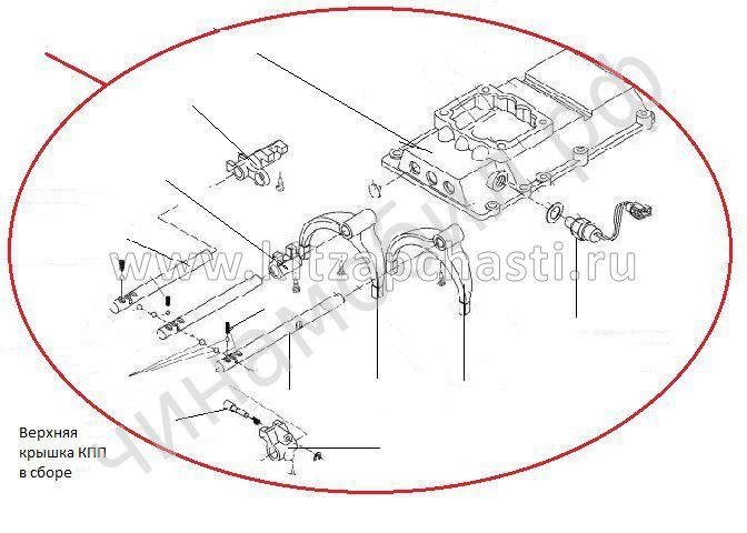 Механизм переключения передач в сборе BAW Fenix 1065 Евро 3 LG5T35BQ-1702015